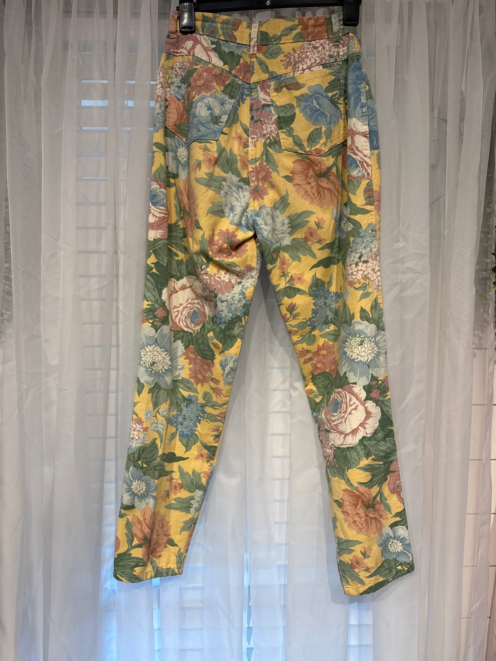 Made in the shade pants vintage floral size 7 BB01266