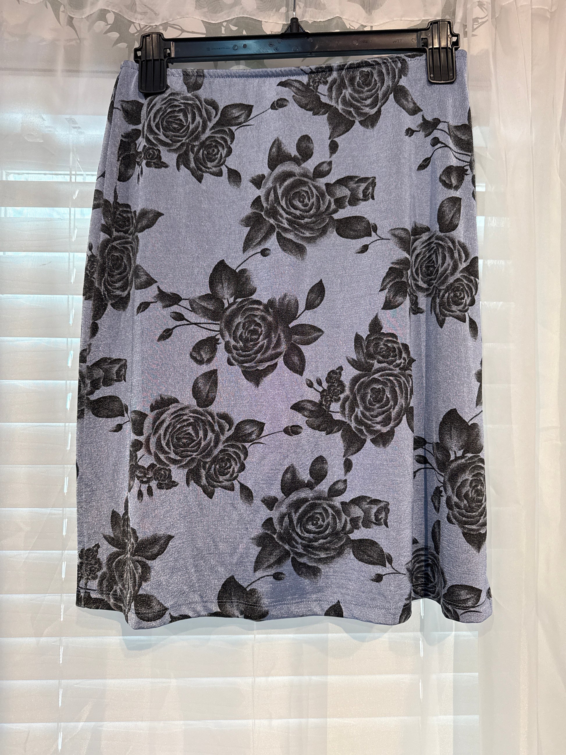 Y2K FL0RAL BLUE SKIRT BB01159