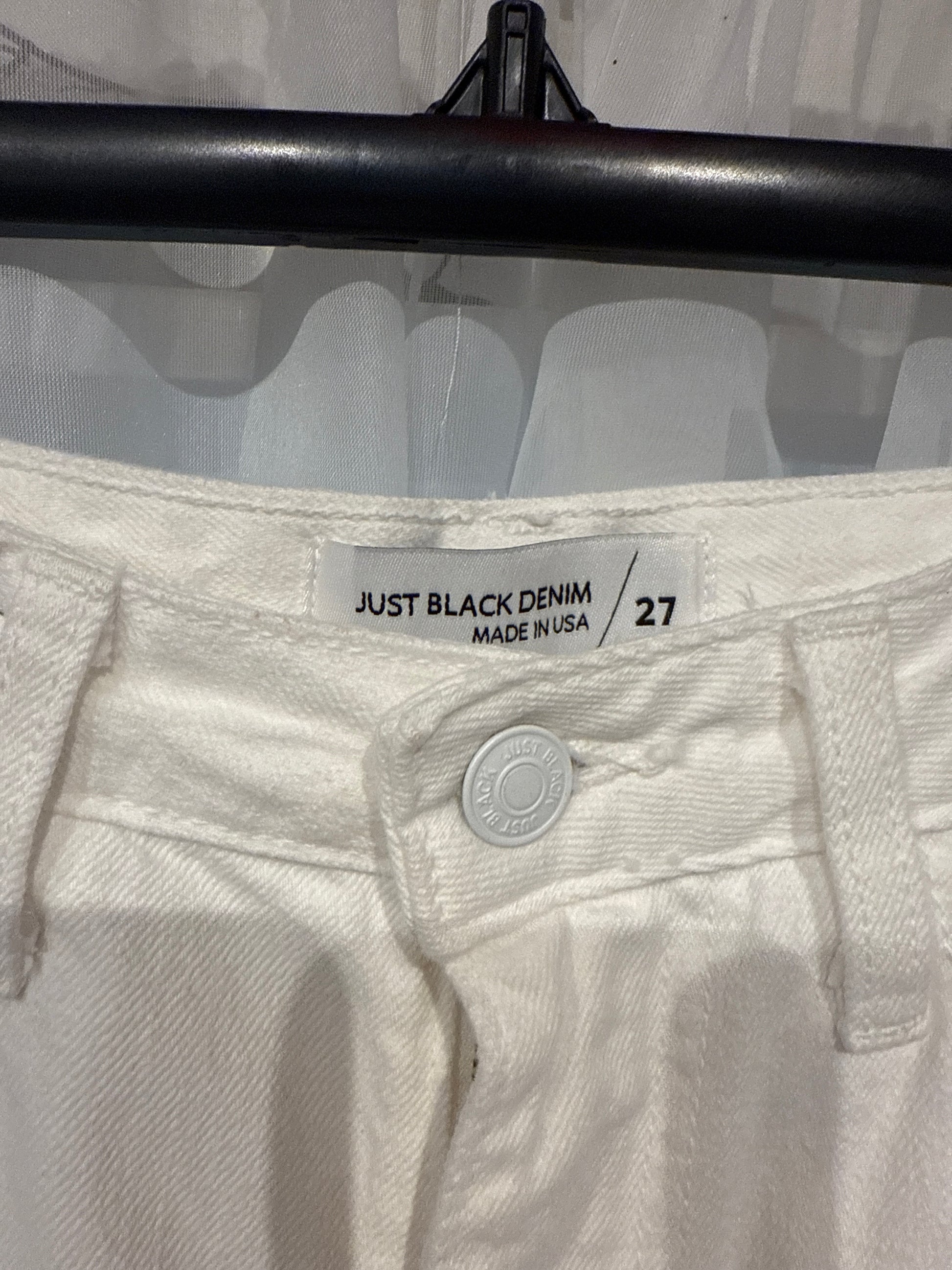 JUST BLACK DENIM size 27