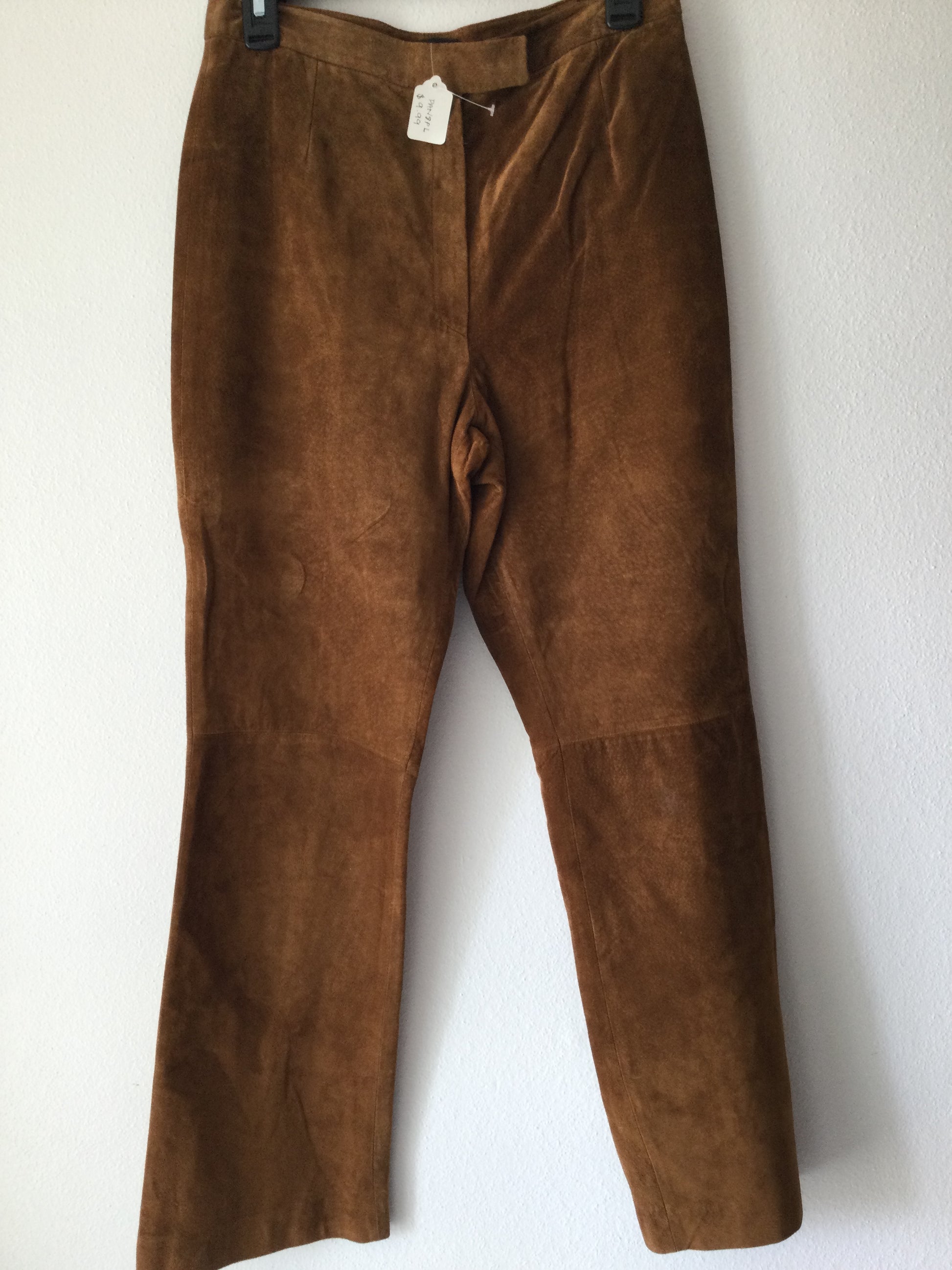 vINTAGE BROWN SUEDE PANTS VALERIE STEVENS PANTS STRAIGHT LEG 8P	BT0226