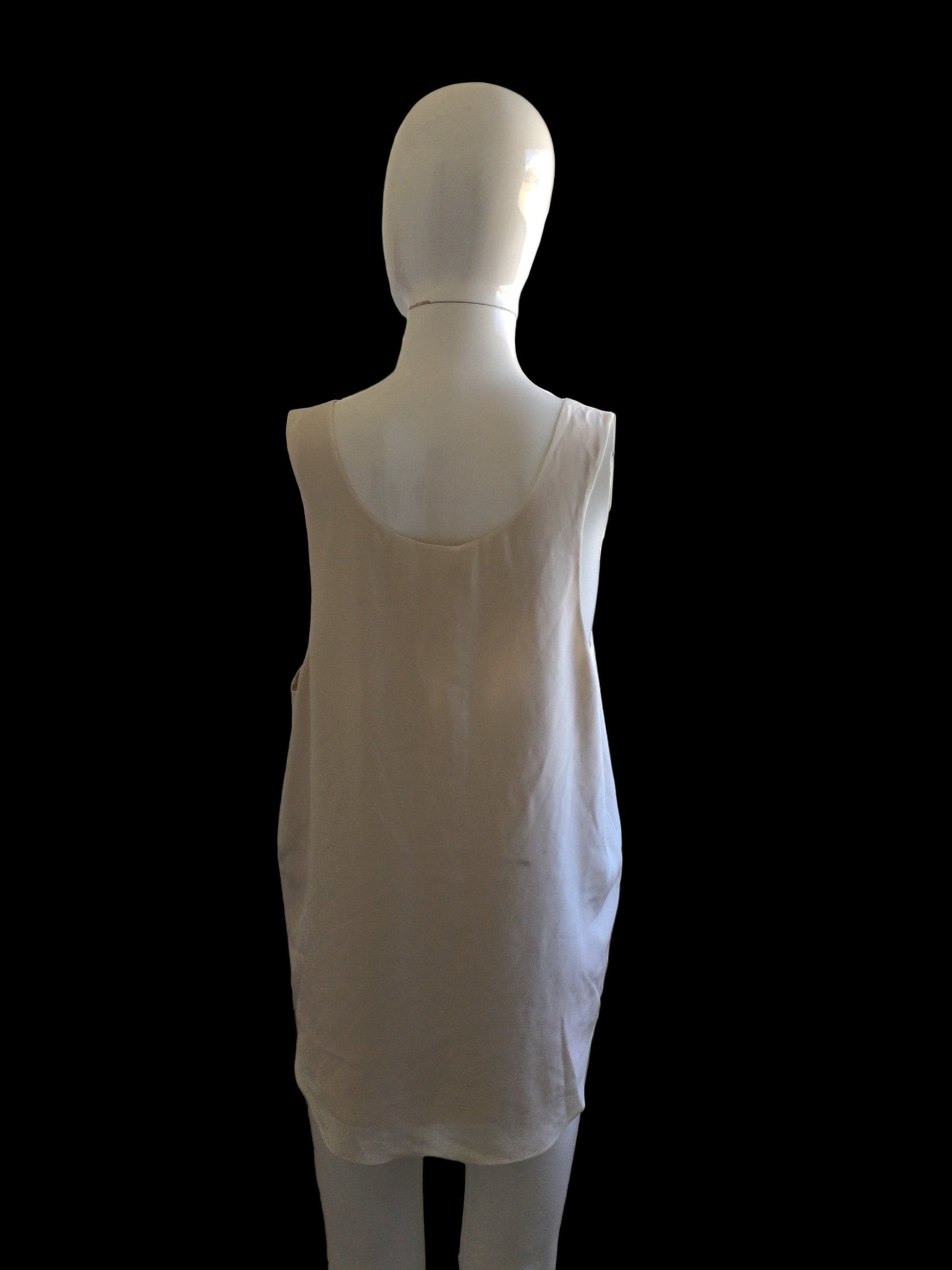 Chloe one size beige silk top TT0417￼￼