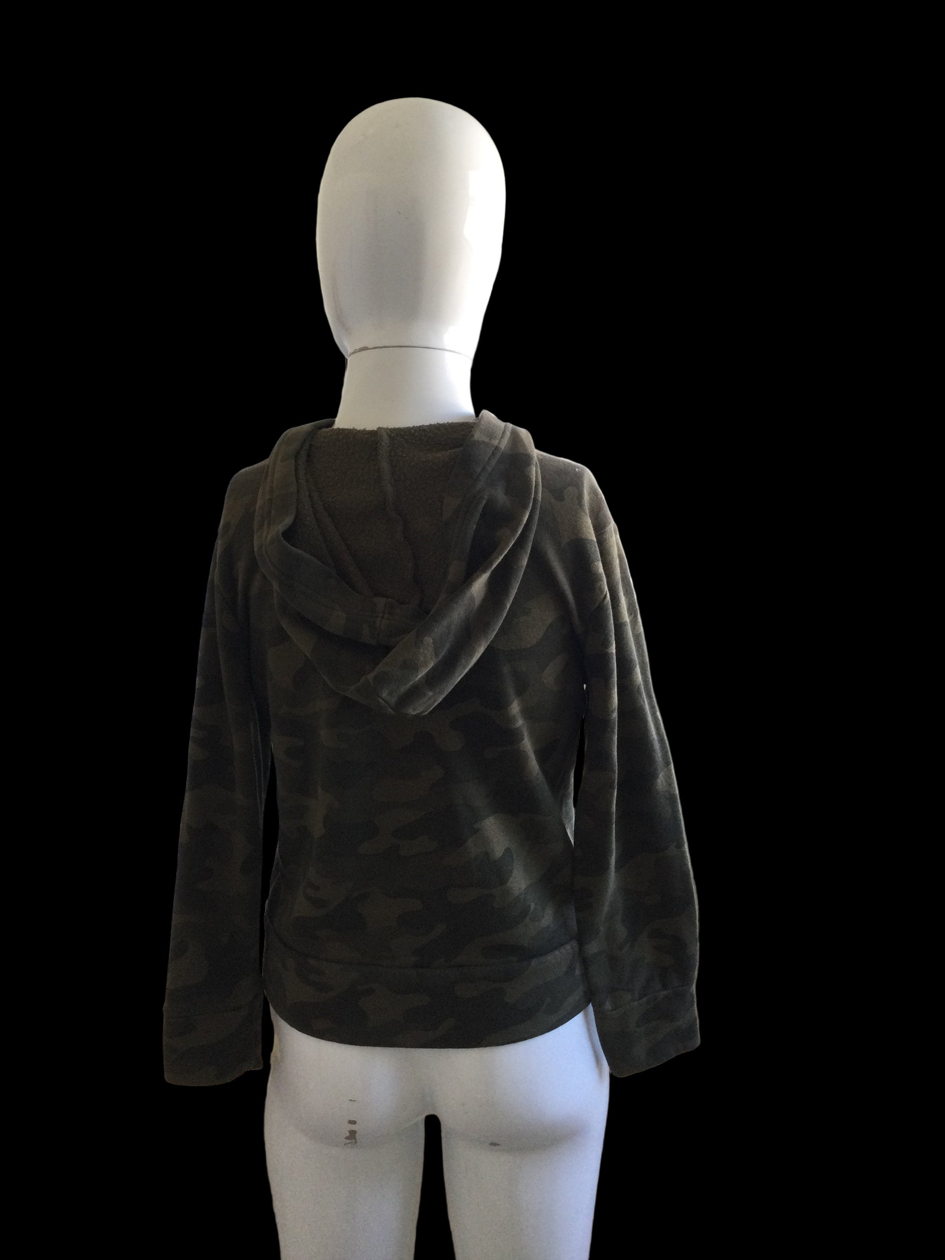 Old Navy size medium army jacket with hoodie TT0776￼