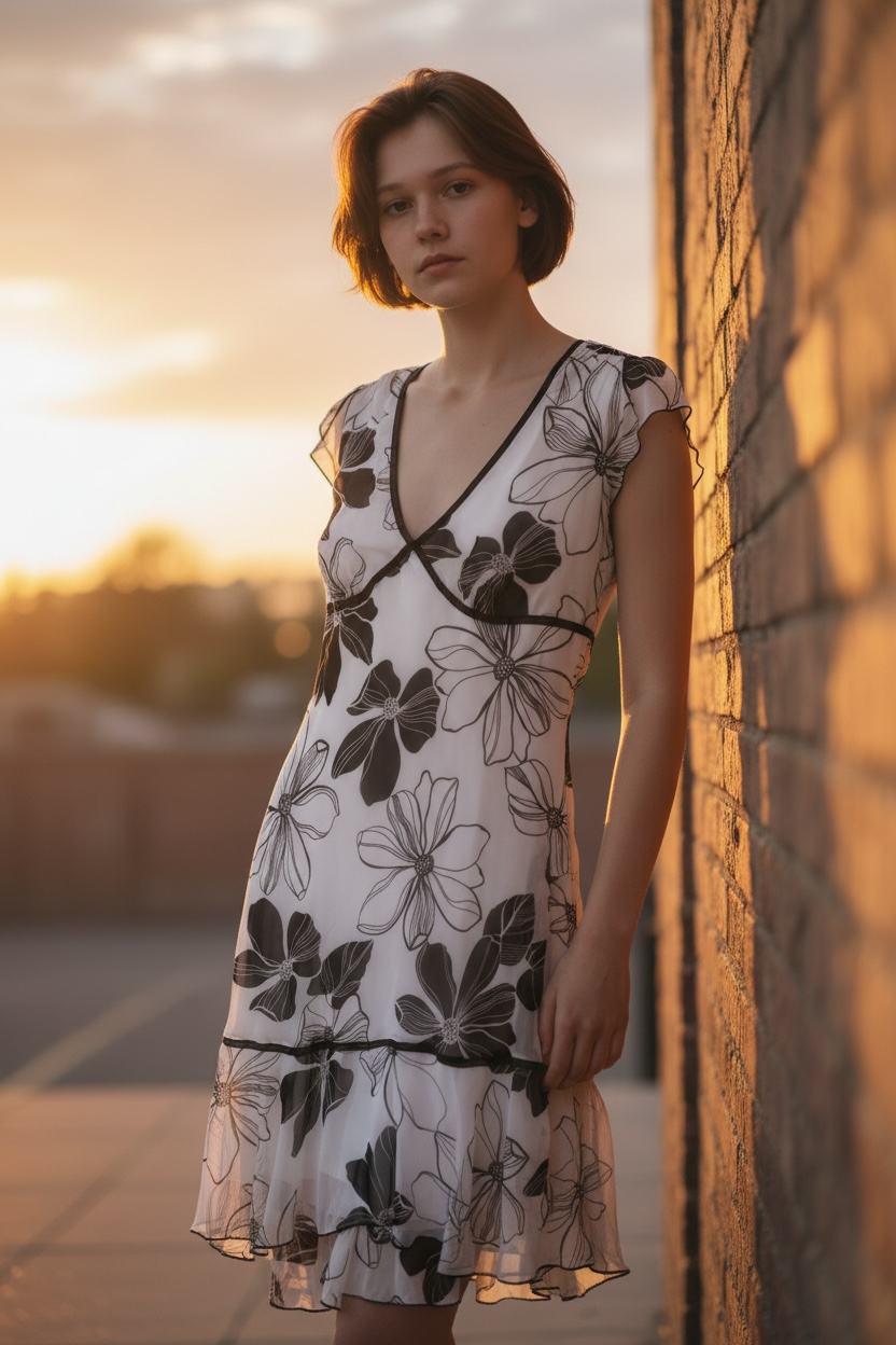 B smart vintage dress size 11–12 DD0465