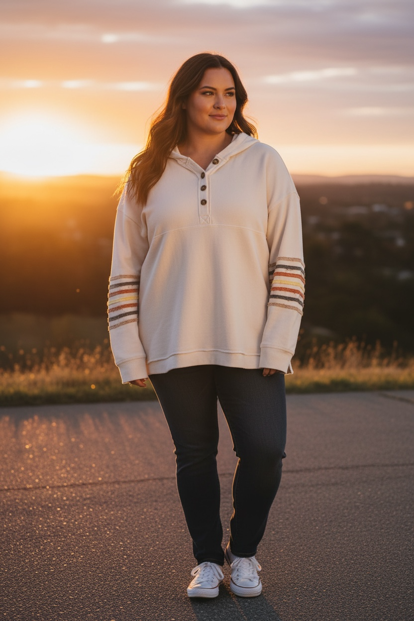 MAURICES extra large button down sweatshirt space TT0966