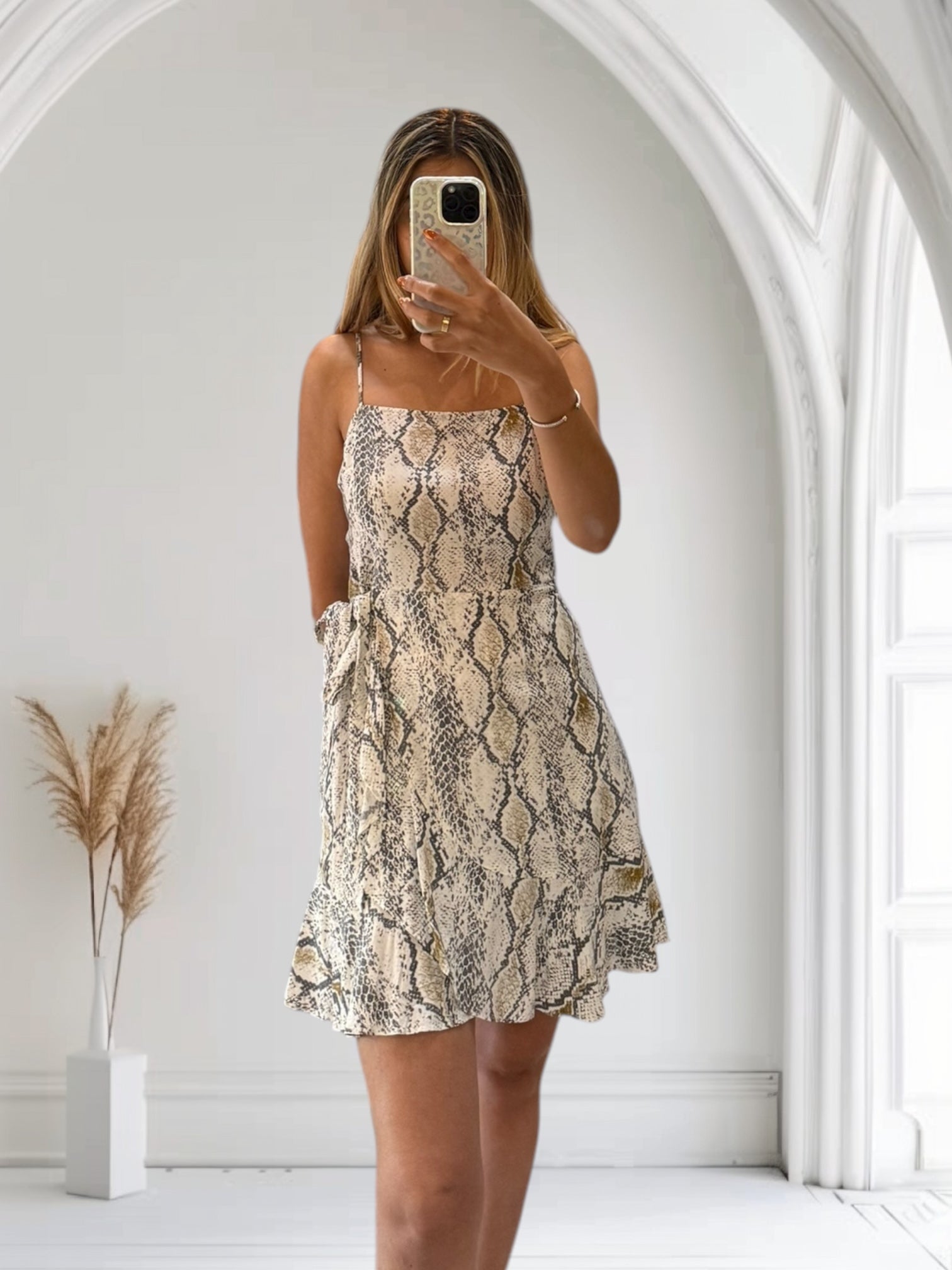 XS dress snake skin print