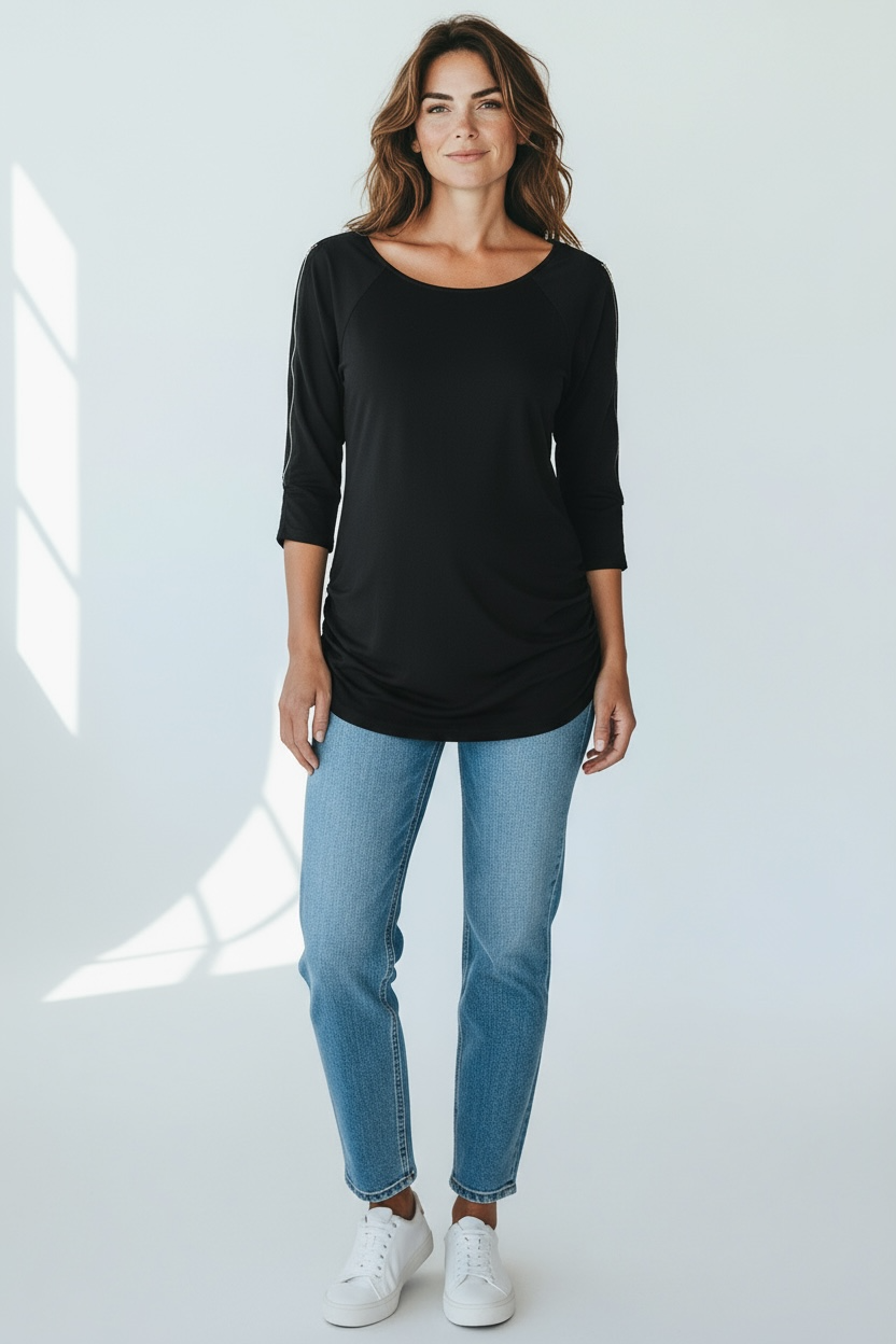 INC BLACK TOP WITH SIPPER ACCENTS SMALL