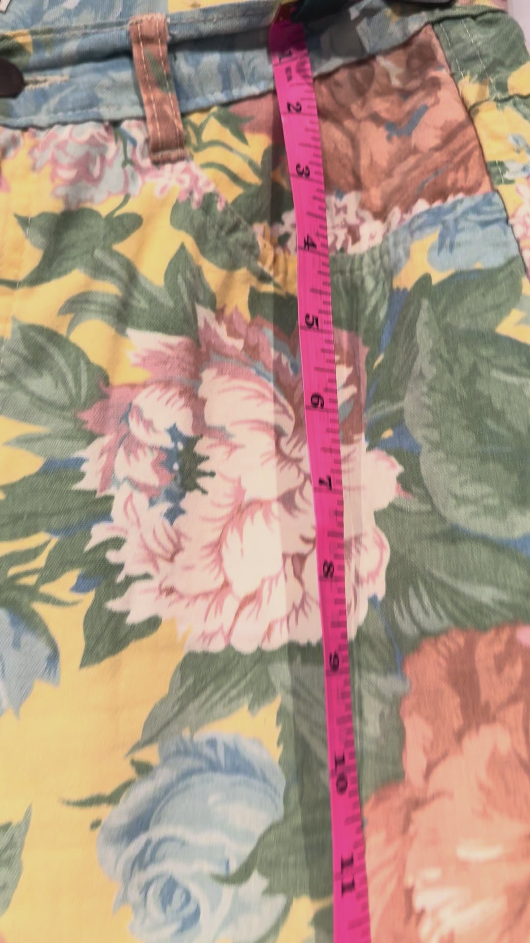 Made in the shade pants vintage floral size 7 BB01266