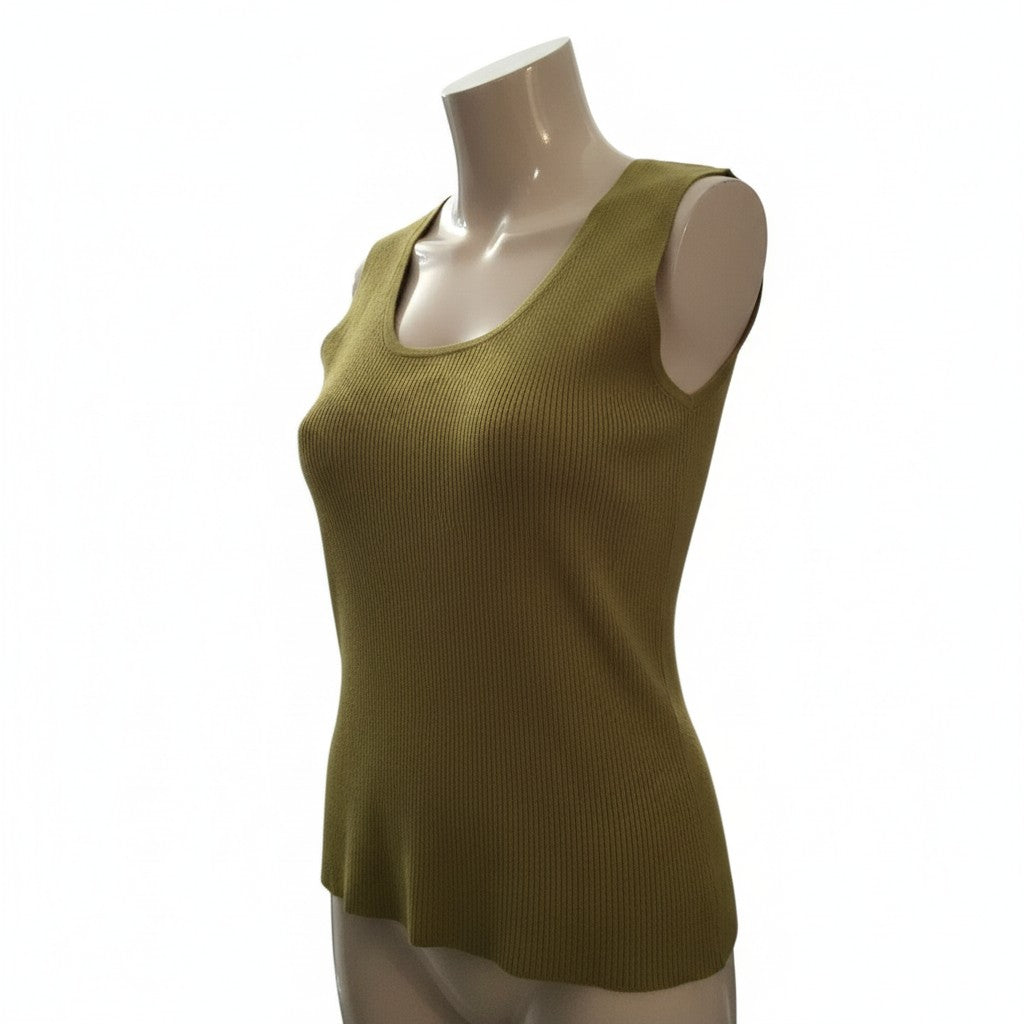 CHICO'S DESIGN VINTAGE GREEN TOP SIZE 0