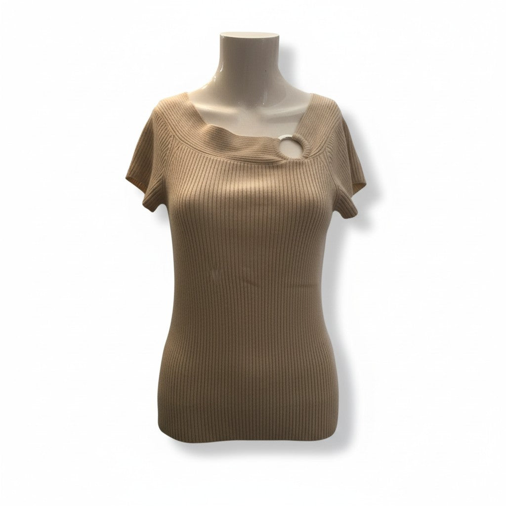 M.K.M. DESIGNS VINTAGE CREAM TOP SIZE MEDIUM