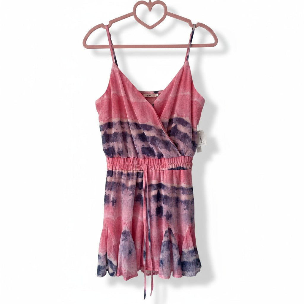 MI AMI PINK ROMPER TYE DYE SIZE SMALL