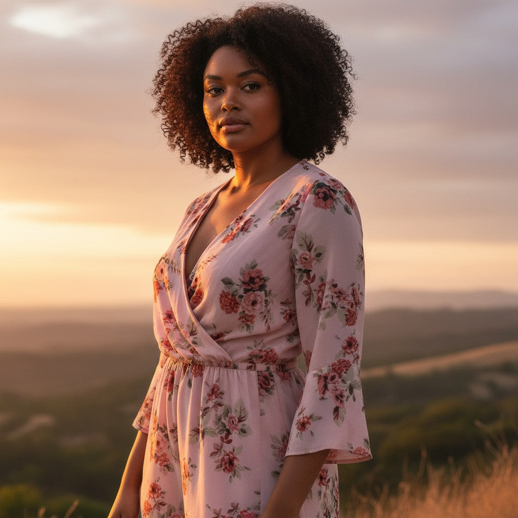 PINK FLORAL ROMPER SIZE SMALL