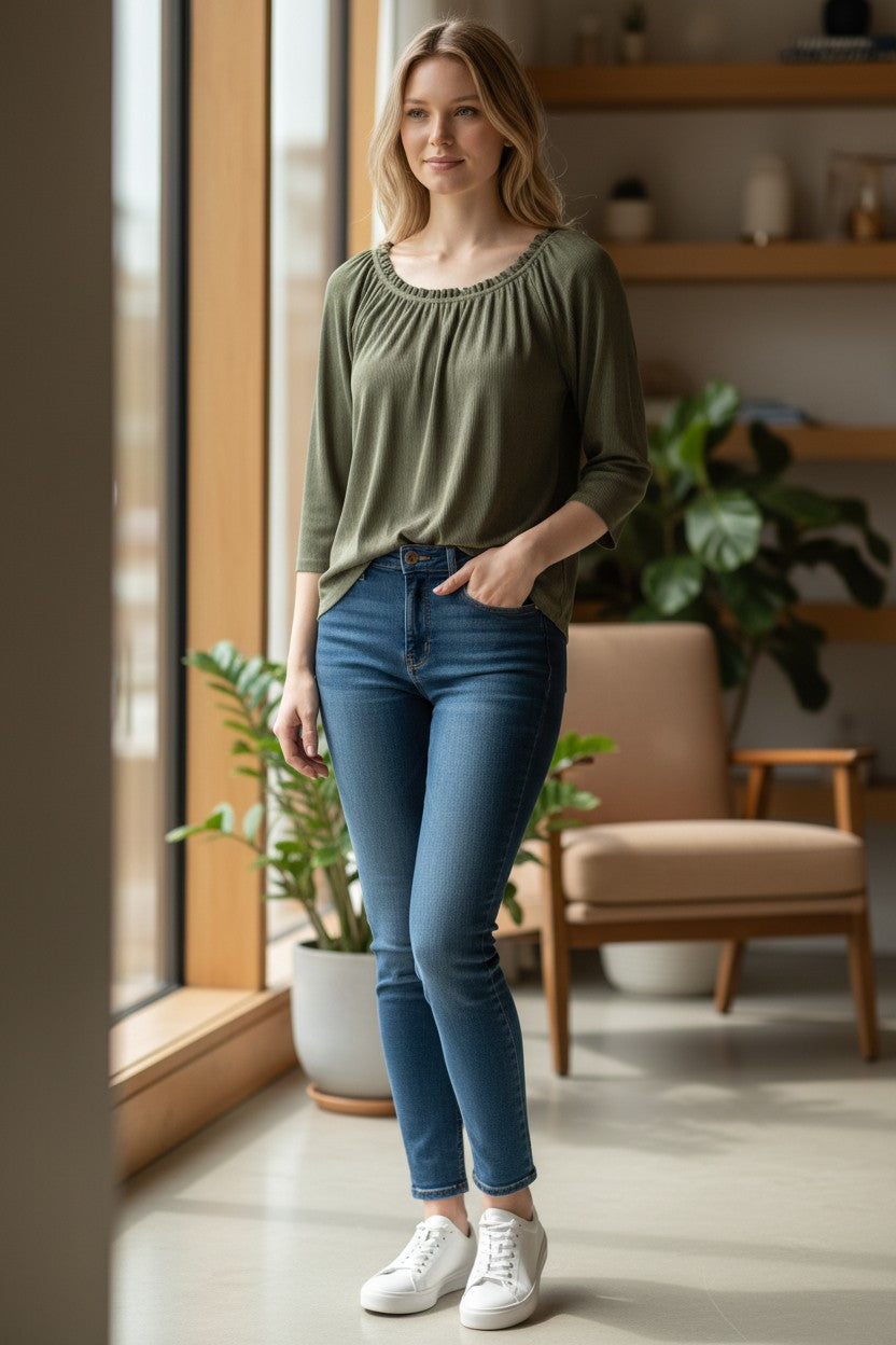 Valerie Stevens OLIVE GREEN SMALL