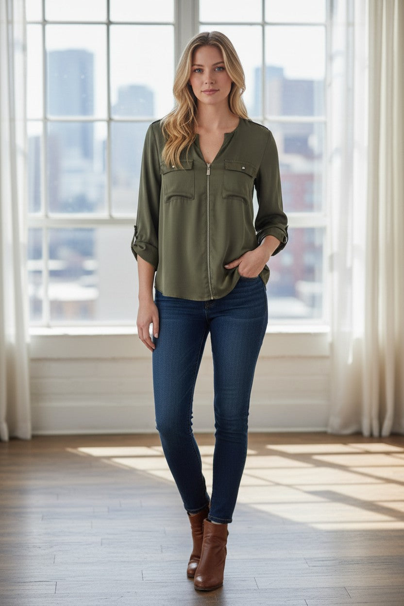 GREEN SMALL TOP