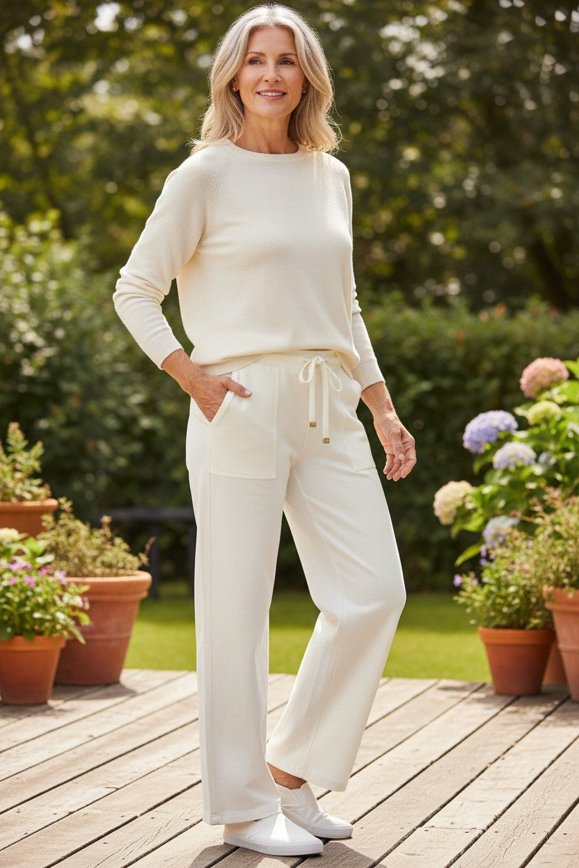 Y2K PAPAYA CREAM SWEATPANTS TERRYCLOTH MEDIUM